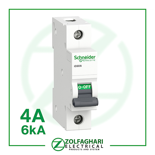 کلید مينياتوری تک پل 4 آمپر 6kA موتوری AC